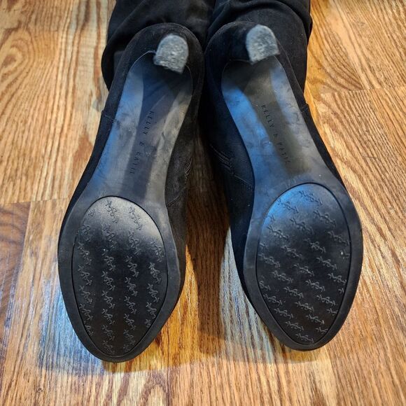 Sexy Black Kuzma Knee High Heeled Boots Women's Size 10 - Picture 7 of 12